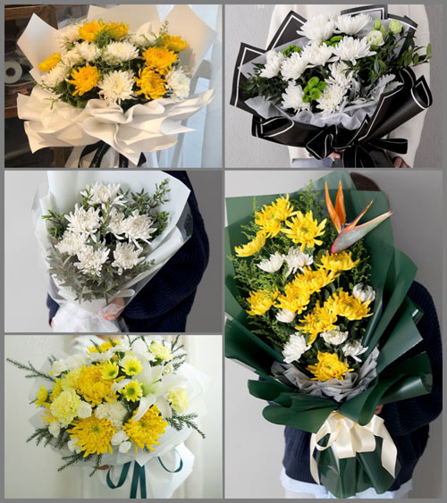 广东梅州市丰顺县丰良镇布新村白事花束代送